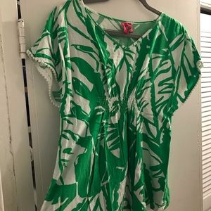 Lilly Pulitzer for Target Tropical Green Shirt